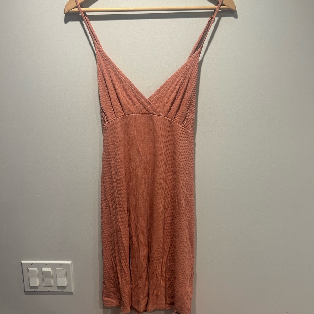 Volcom Pink Chemise with Lace Detailing